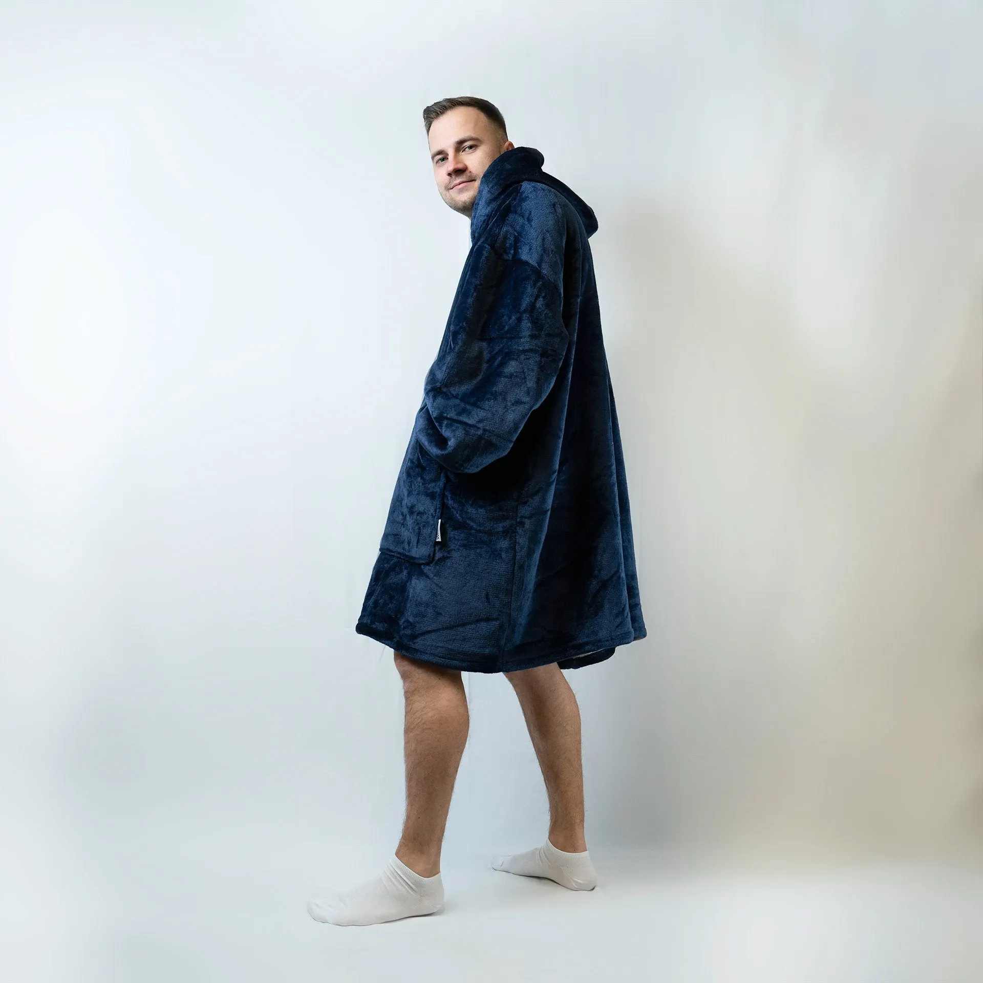 Navy - Hoodie Blanket