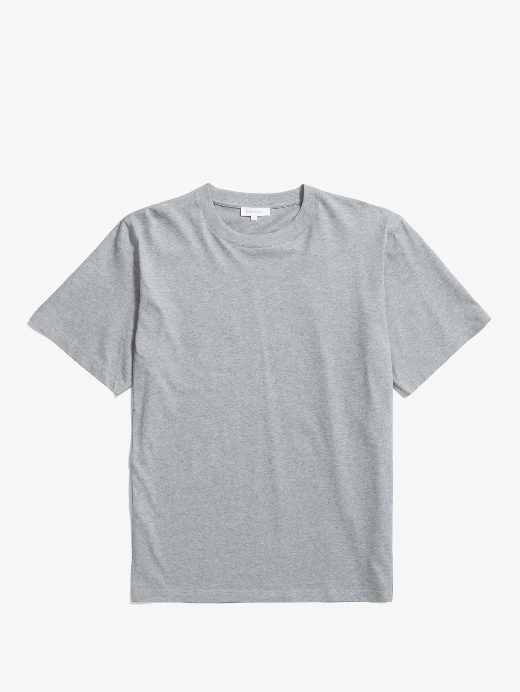 T-shirt in Cotone Organico Grigio Mélange